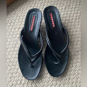PRADA Thong 1 Inch Sandals